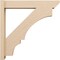 Ekena Millwork 6-in W x 32-in D x 32-in H Balboa Slat Rough Cedar Woodgrain TimberThane Outlooker, Primed Tan OUTUR060X32X32BOA24RCPR - alternate 3